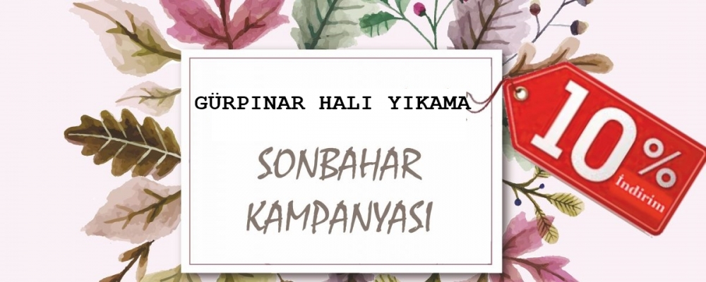 Halı Yıkamada Sonbahar Kampanyası 1