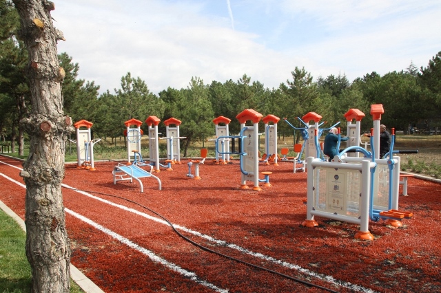 Çubuk modern parklarıyla şimdi bir başka güzel