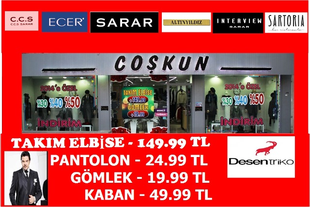 COŞKUN GİYİM’DE BÜYÜK SEZON SONU İNDİRİMİ BAŞLADI