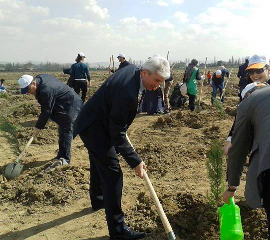 Yıldırım Beyazıt Üniversitesi Kampüs alanını ağaçlandırmaya başladı