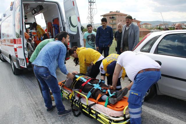 Çubuk’ta trafik kazası: 2 yaralı