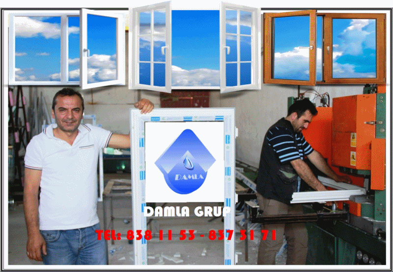 Damla Grup PVC Kapı ve Pencere Sistemleri Üretiyor