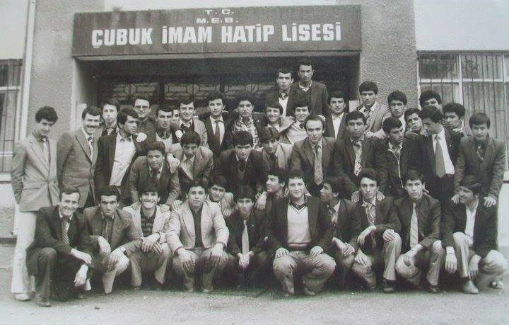 Çubuk İmam Hatip Lisesi'nin ilk mezunları..