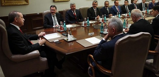 Erdoğan, Gökçek'i ve ilçe belediye başkanlarını kabul etti