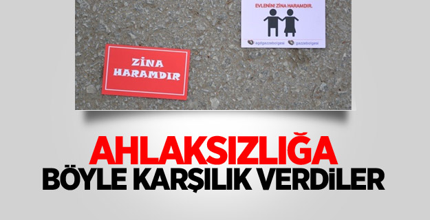 Ahlaksızlığa Böyle Cevap Verdiler!