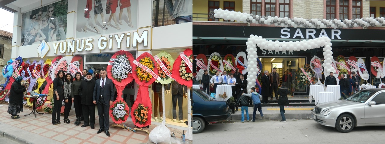 AYNI GÜNDE İKİ MAĞAZA BİRDEN AÇILDI