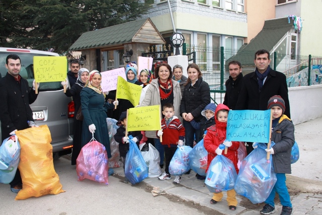 Kreş Öğrencilerinden Geri Dönüşüm Projesi