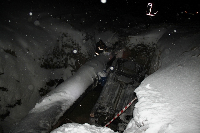 Çubuk’ta Otomobil Kanala Uçtu 5 Yaralı