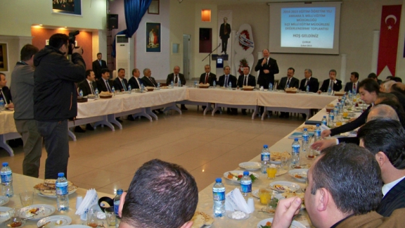 İlçe Milli Eğitim Müdürleri Değerlendirme Toplantısı Çubuk İlçesi Ev Sahipliğinde Yapıldı