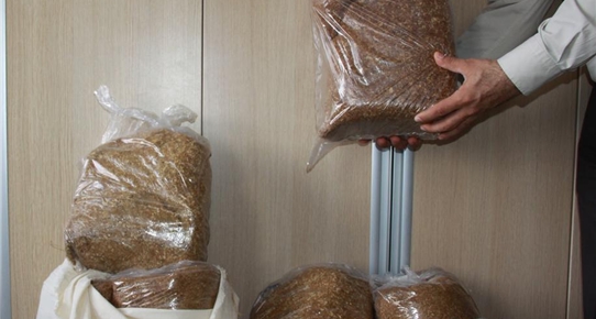 Çubuk'ta 46 kilogram kaçak tütün ele geçirildi