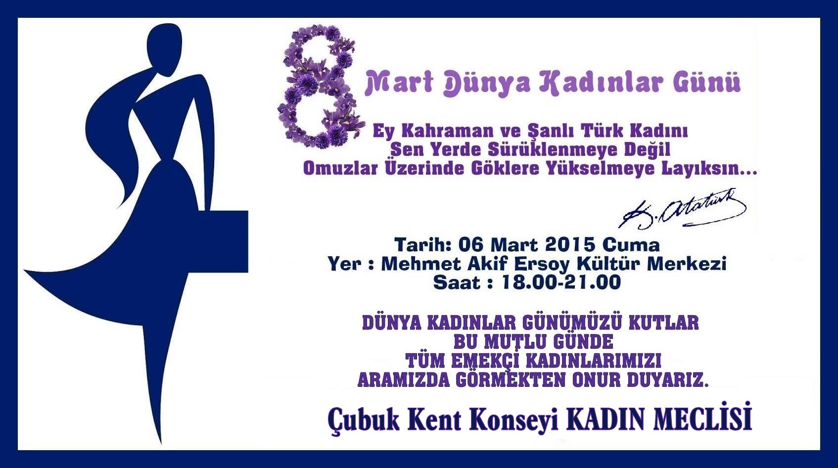KENT KONSEYİ KADIN MECLİSİNDEN DAVET