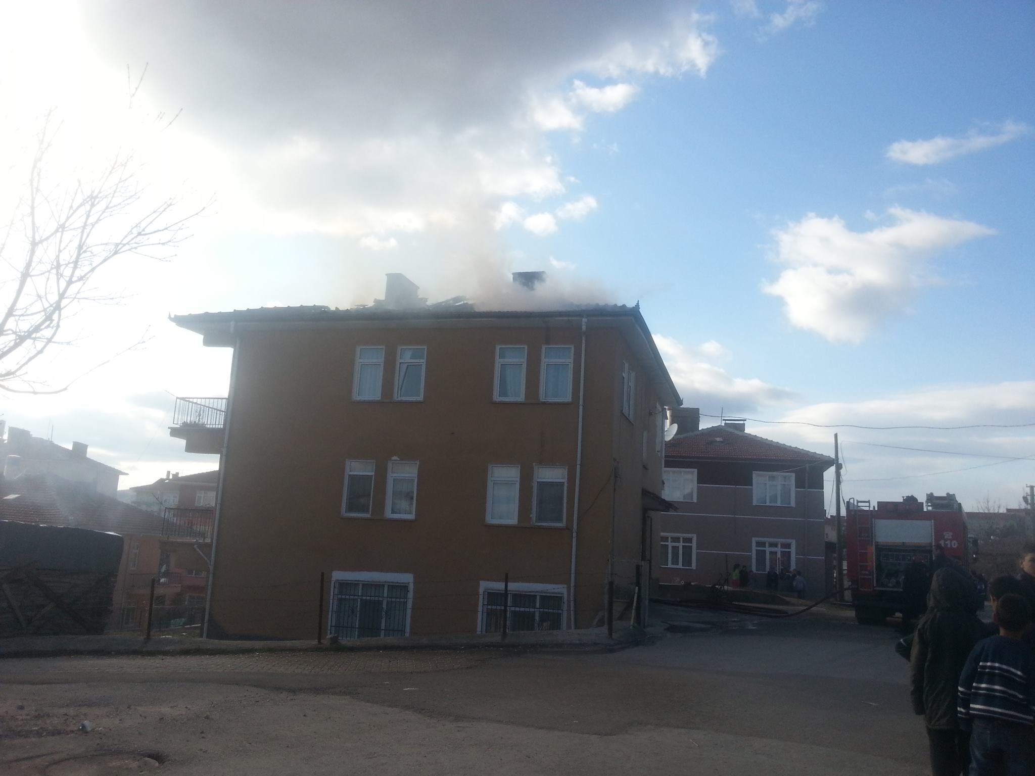 Çubuk'ta ev yangını