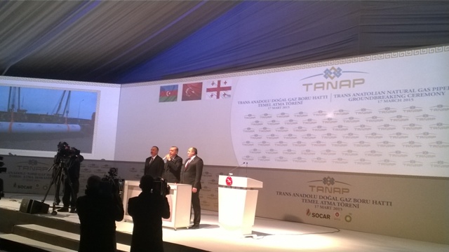 TÜRK-AZERİ STRATEJİK KARDEŞLİĞİNİN SİMGESİ TANAP PROJESİNİN TEMELİ ATILDI