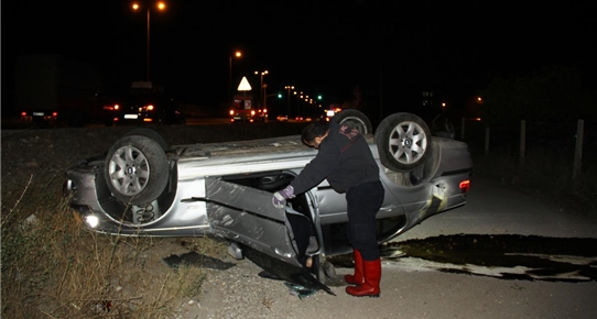 Çubuk'ta trafik kazası: 1 yaralı