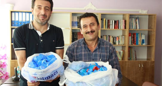 Çubuk'ta "Bir Kapak, Bin Mutluluk" kampanyası