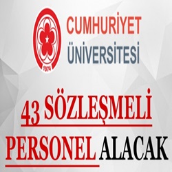 Cumhuriyet Üniversitesi Sözleşmeli Personel Alımı