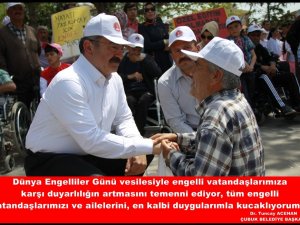 Başkan Acehan, ‘3 Aralık Dünya Engelliler Günü’nü kutladı