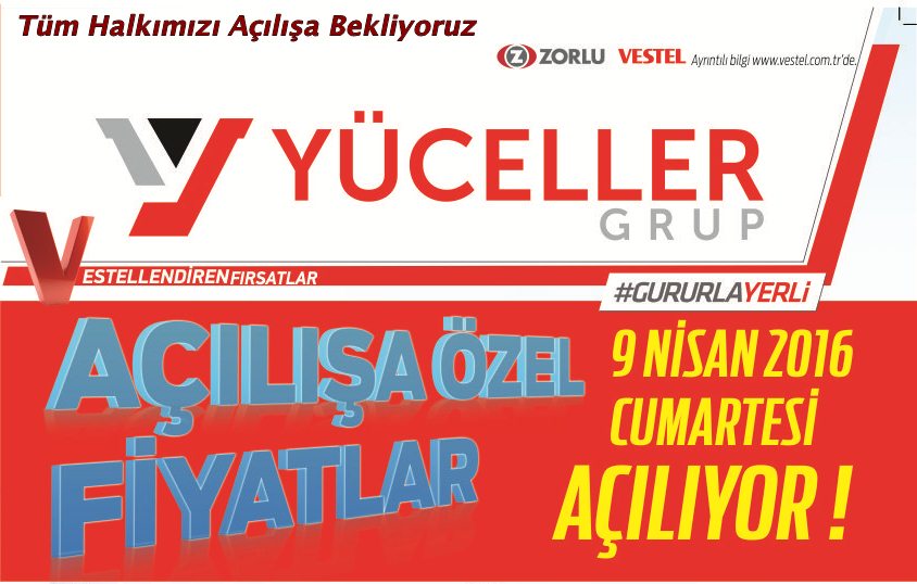Yüceller Vestel’den Açılışa Özel İndirimler