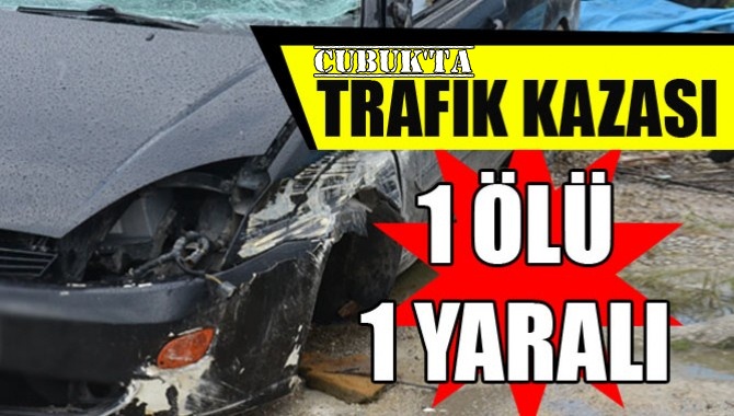 Trafik Kazası 1 Ölü, 1 Yaralı