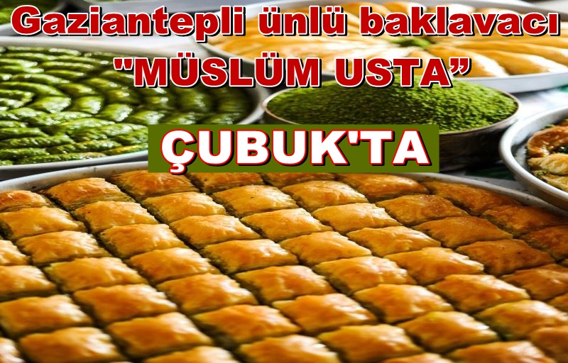 Müslüm Usta’da şimdiden bayram tatlıları için sıra başladı