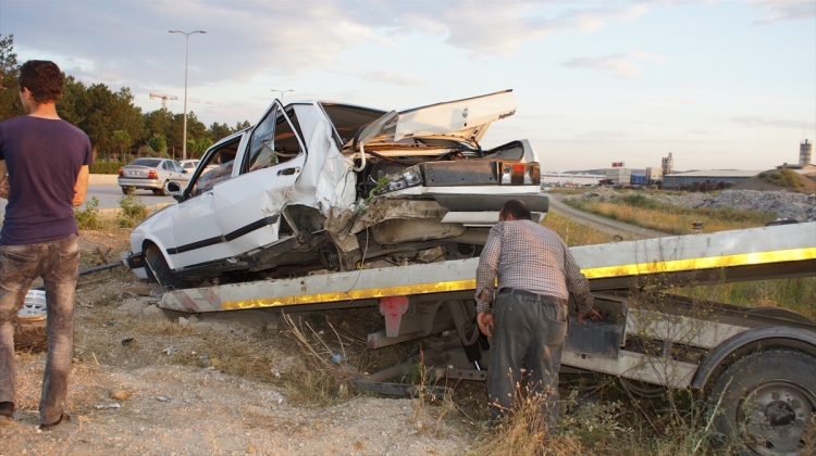 Çubuk'ta Trafik Kazası Açıklaması 1 Yaralı