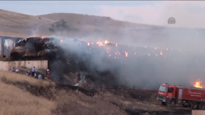 Çubuk'ta Çiftlik Yangını