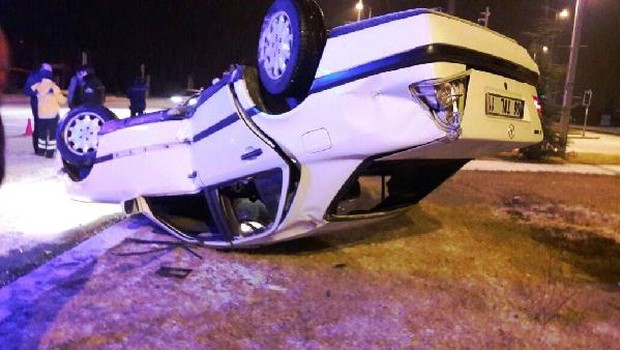 Çubuk'ta trafik kazası: 1 yaralı