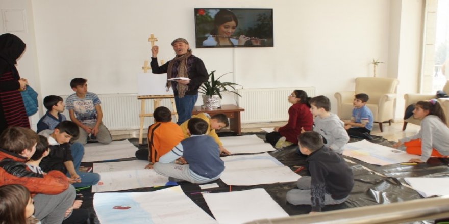 Çubuk'ta Öğrenciler İçin "Resimli Terapi"