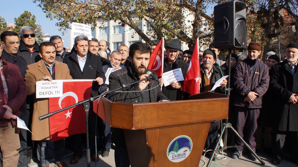 ABD'nin Kudüs kararı Çubuk’ta protesto edildi