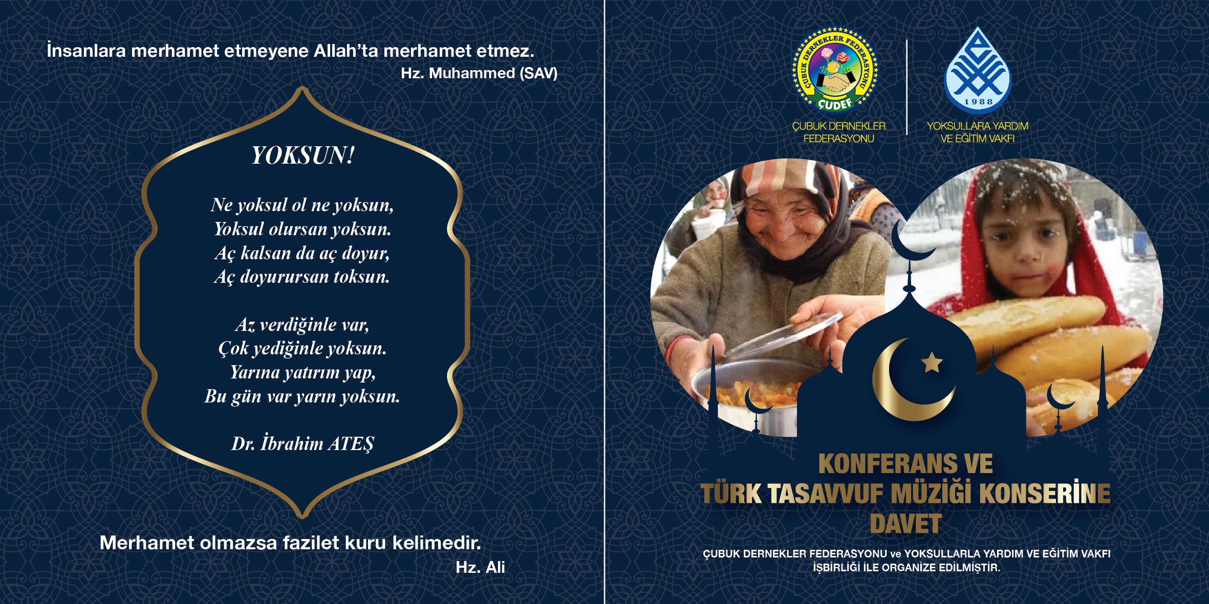 KONFERANS VE TÜRK TASAVVUF MUSİKİSİ KONSERİNE DAVET