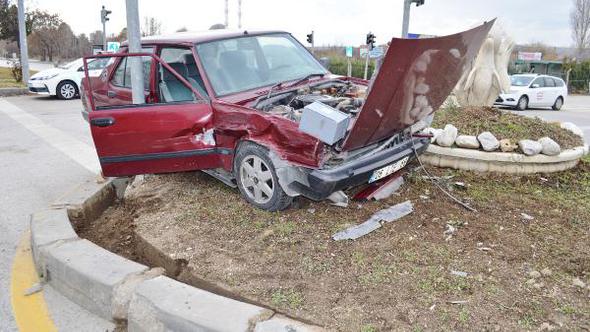 Trafik kazası: 1 yaralı