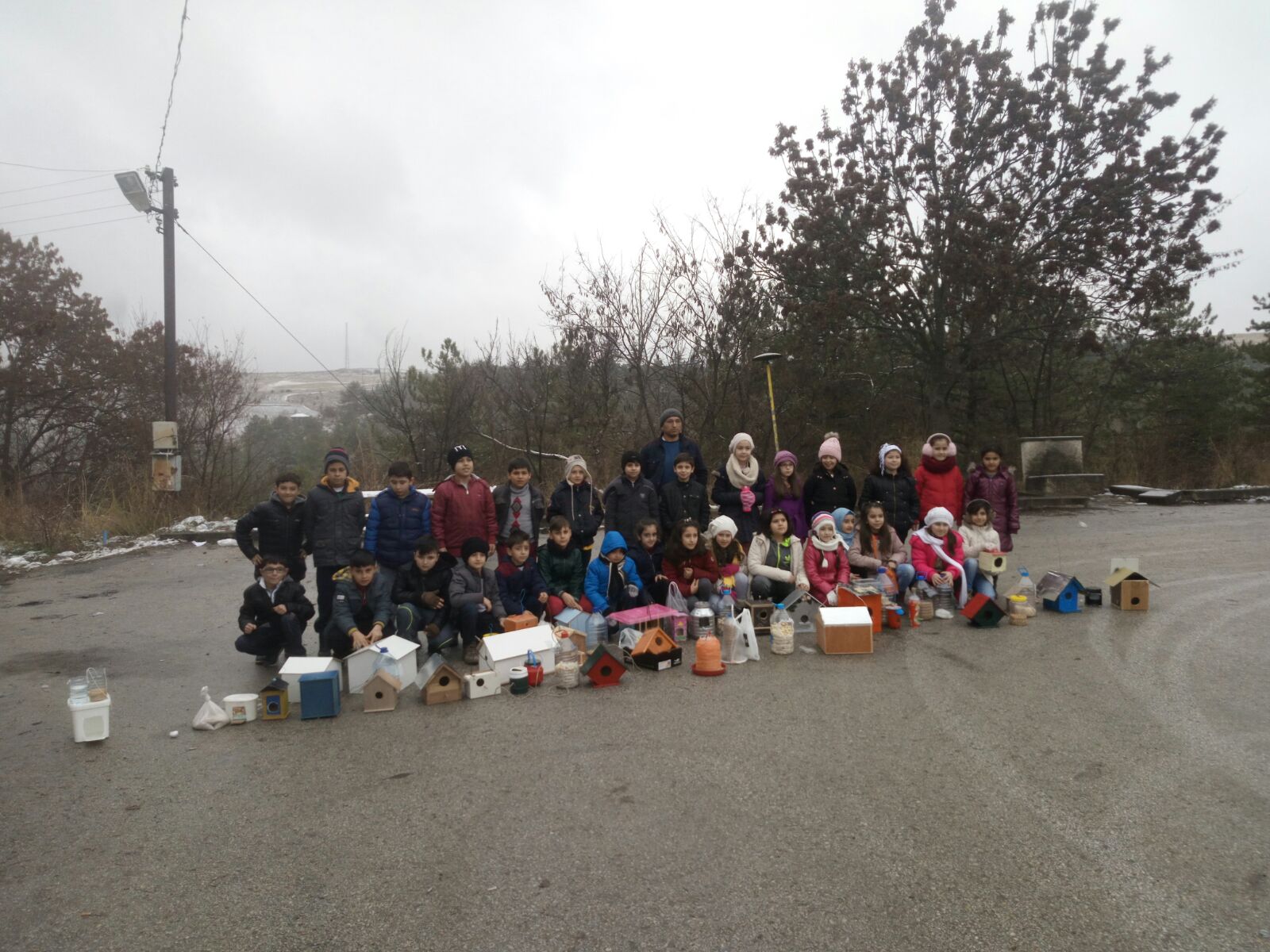 Çubuk'ta Öğrenciler Kuşlar İçin Yuva Yaptı