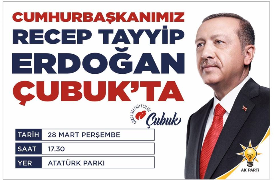 CUMHURBAŞKANI ERDOĞAN YARIN ÇUBUK'TA