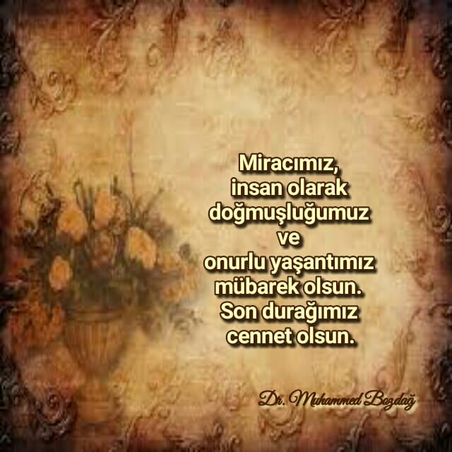 Bu gece bir Mirac yıldönümüne daha tanıklık ediyoruz.