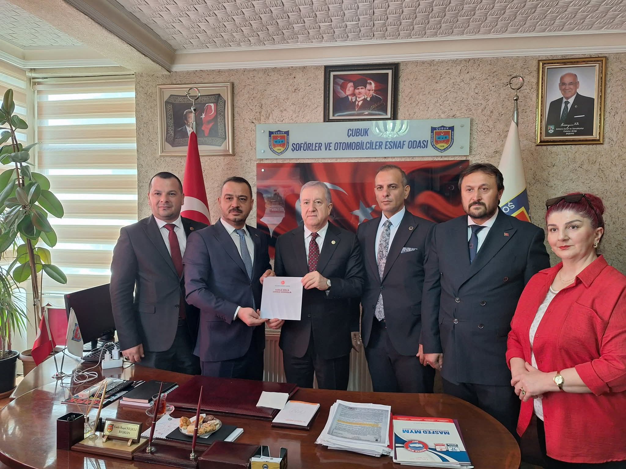 MHP Heyetinden Çubuk Şoförler Odasına Ziyaret