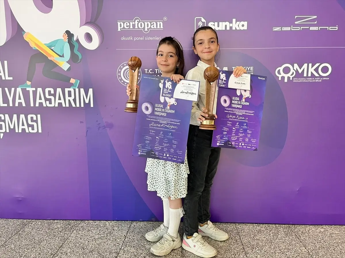 ÇUBUK’UN GURURU! BİLSEM ÖĞRENCİLERİ ULUSAL MOBİLYA YARIŞMASINA DAMGA VURDU