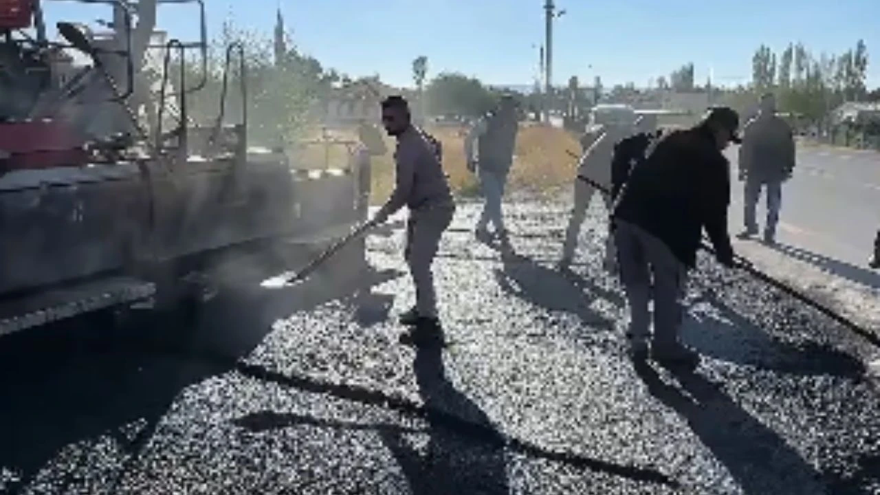 Sünlü’de Asfalt Çalışmaları Başladı