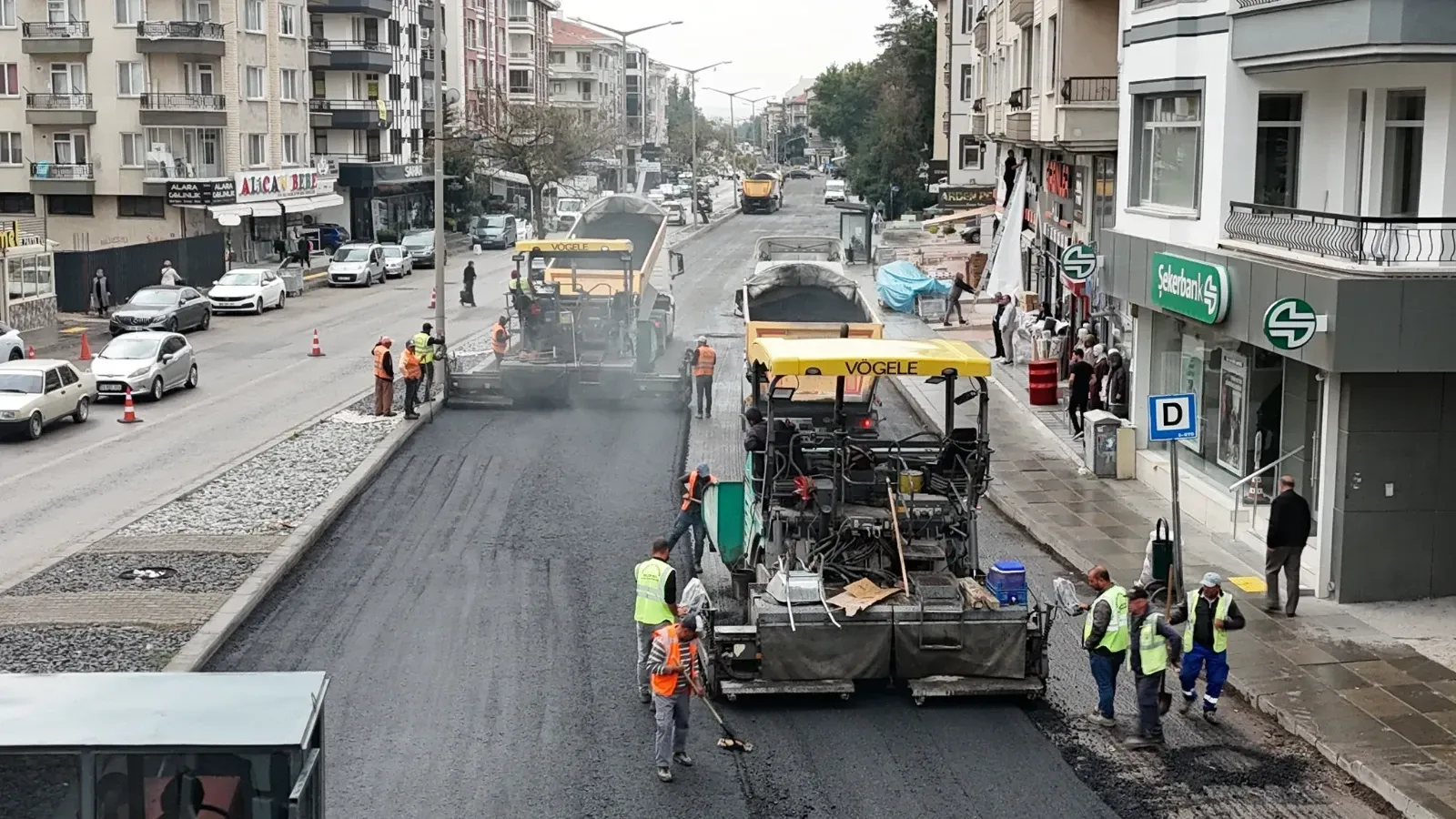 Ankara Bulvarı’nda Asfalt Çalışmaları Başladı