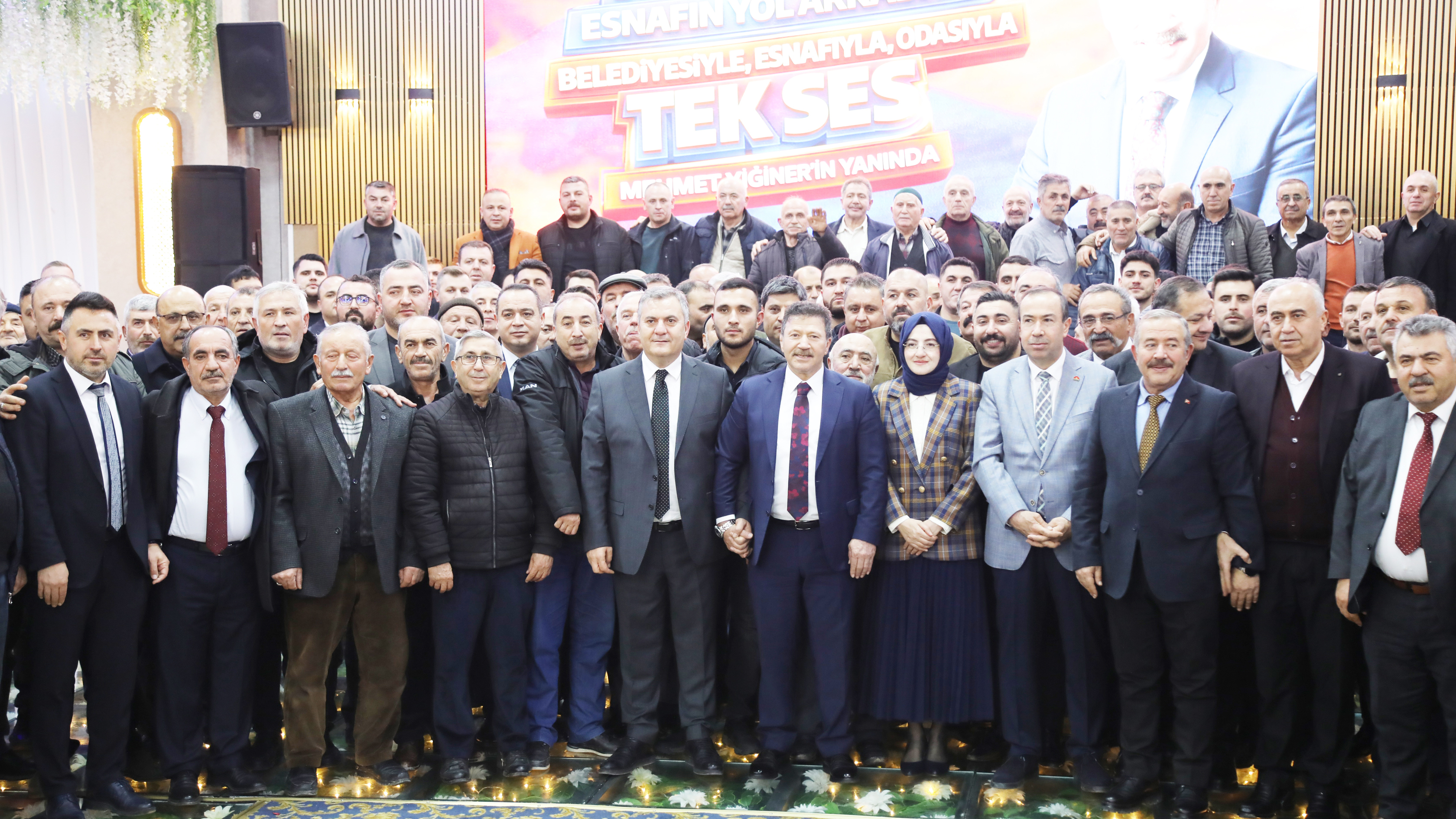 Çubuk'ta Mehmet Yiğiner'e Destek Toplantısı