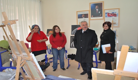 Başkan Özden'den Kursiyerlere Ziyaret