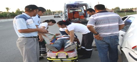 ÇUBUK'TA TRAFİK KAZASI:1 YARALI