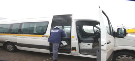 Çubuk'ta Okul Servisleri İlaçlandı