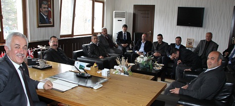 Başkan Özden'e, Ak Parti Heyetinden Ziyaret