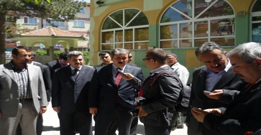 BBP lideri cenazeye katıldı