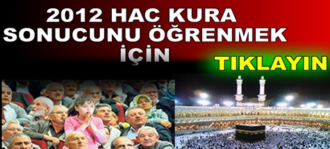 2012 yılının hac kuraları çekildi