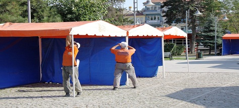 Çubuk Şenlik İçin Süslendi