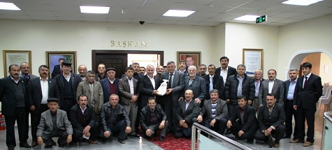 Muhtarlardan Başkan Özden’e Teşekkür Ziyareti