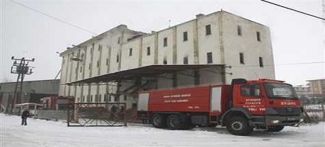 Çubuk'ta Fabrika Yangını