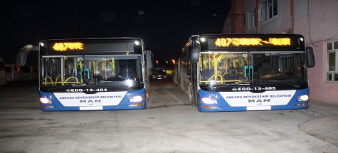 Çubuk’ta Metrobüs Seferleri Başladı