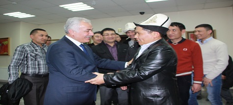 Kırgız Heyeti Başkan Özden’i ziyaret etti